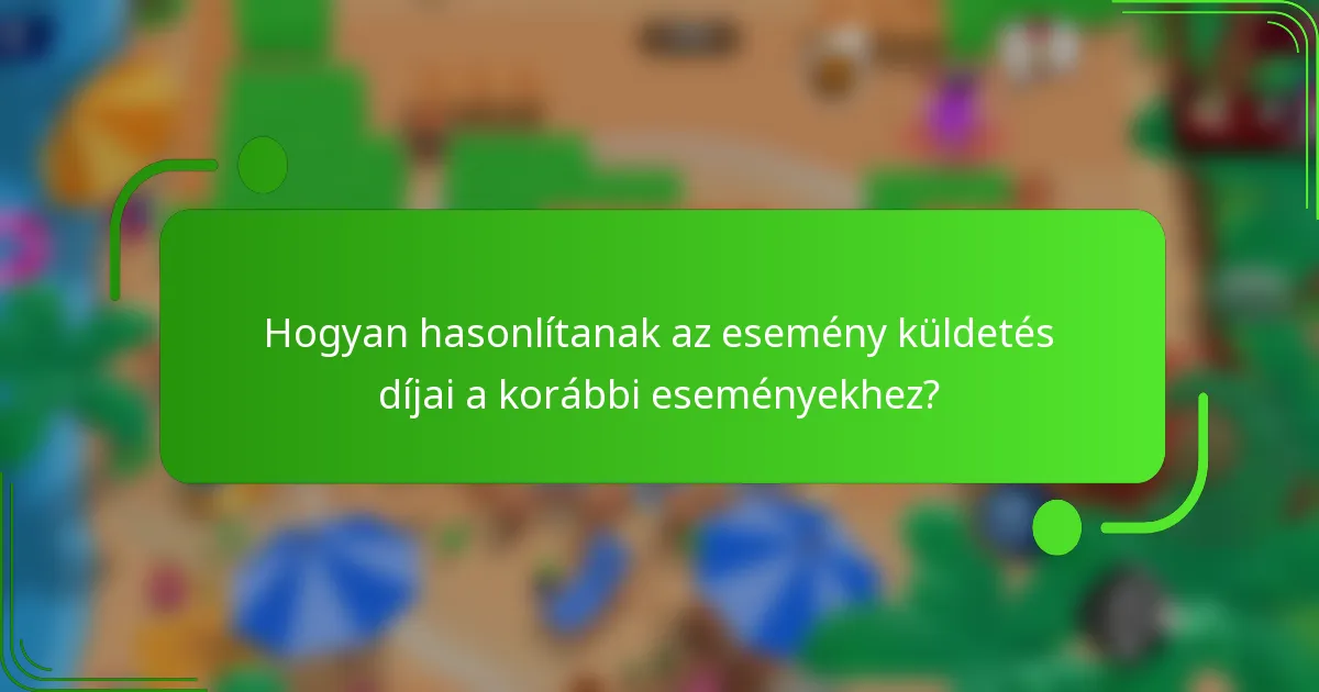 Hogyan hasonlítanak az esemény küldetés díjai a korábbi eseményekhez?